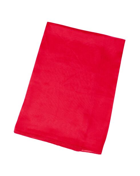 Foulard 100% Soie rouge - 110x190 cm